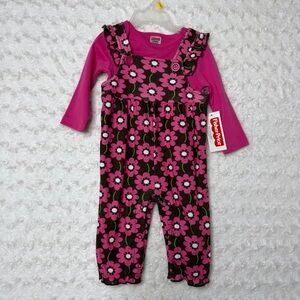 NWT Fisher Price 2 Piece Floral Baby Girl Spring Outfit 6/9 months 2011
